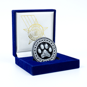 Custom Recognition Coin with Iron Martial Rope Edge And Presentation Case for Service Awards And Achievement Ceremonies