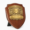Elegant Wood and Metal Memorial Plaque with Engraved Plate, Custom Tribute Award for Retirement, Service, or Lifetime Achievement