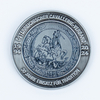 Austrian Cavalry Association 30th Anniversary Challenge Coin with High Relief Silver Plating, Traditional Equestrian Commemorative for Heritage Events and Association Ceremonies