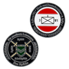 Tactical German Military Unit Command Challenge Coin with Satin Brushed Finish and Etched Insignia Details, Tactical Chain of Command Commemorative for Military Exercises and Officer Training Events