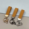 Custom Logo PU Leather Keychain for Car Keys Hot Stamping Luxury Promotional Gift Wholesale Bulk Order