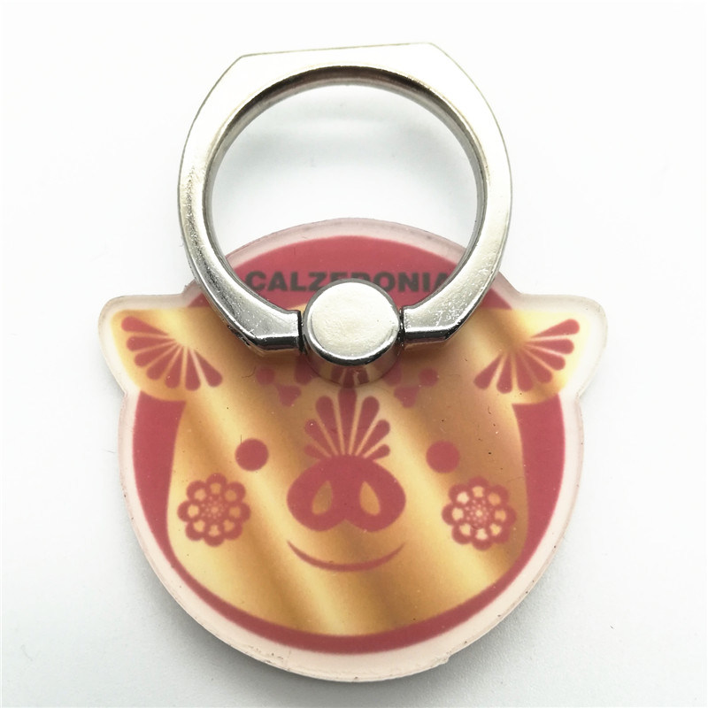 Custom Printing Logo Acrylic Mobile Phone Ring Holder