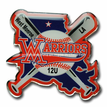 Customized Design Full Color Printed Aluminium Lapel Pin