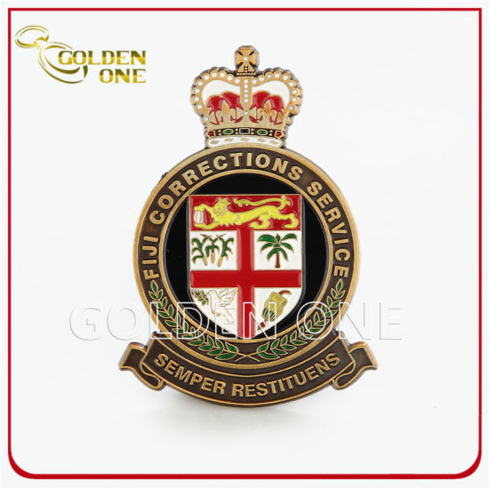 Customized Metal Dyed Black Plating Soft Enamel Lapel Pin Badge