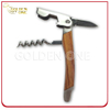High Quality Wood & Stainless Steel Double Hinged Wine Corkscrew