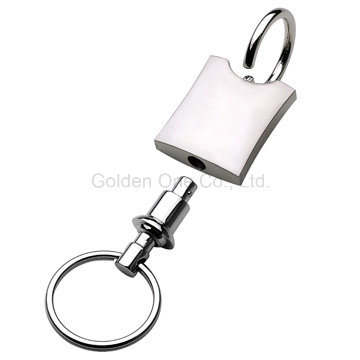 Hot Sale Promotion Giftnylon Lanyard Metal Keychain