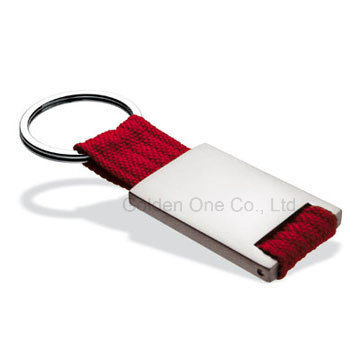 Hot Sale Promotion Giftnylon Lanyard Metal Keychain
