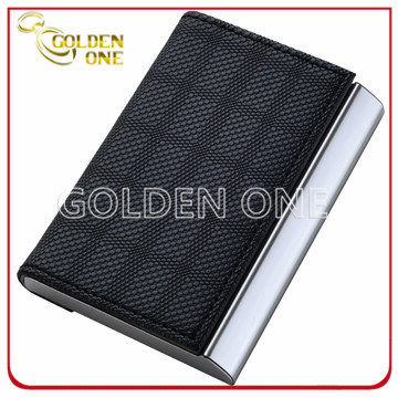 Luxury Tartan Pattern Design Leather Business Card Case