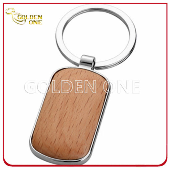 Full Color Printed & Epoxy Metal Keyholder with Wire (MK153)