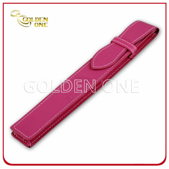 High Quality Hot Stamped PU Leather Pen Case
