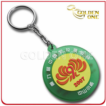 Customized Offset Printing Silicone Soft PVC Keyring