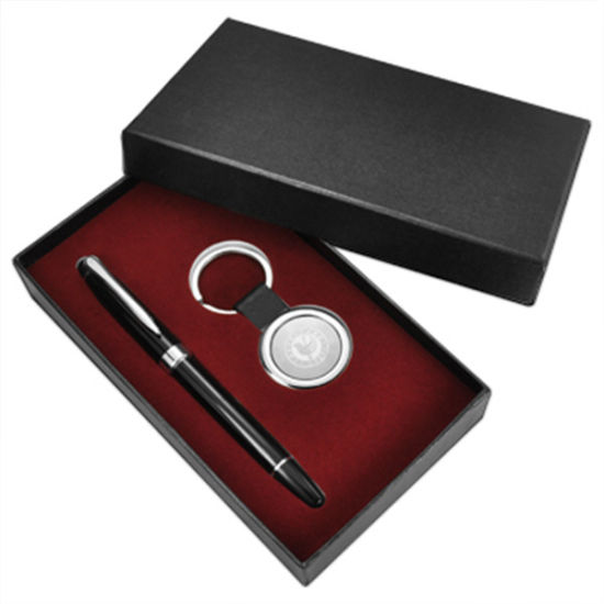 Promotion Pen & Metal Key Chain Gift Set