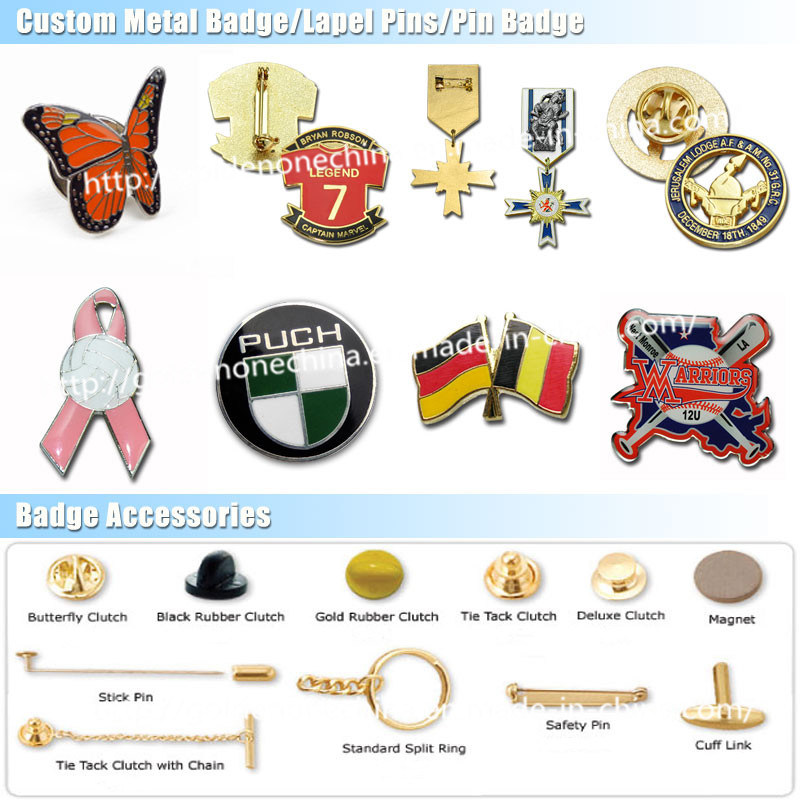 Custom Two Tone Finish Military U. S Government Metal Badge