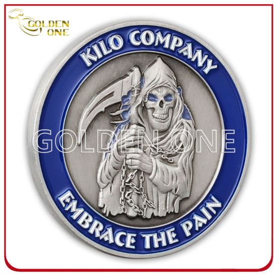 Custom Gold Plated & Sandblasted Finish Military Army Coin
