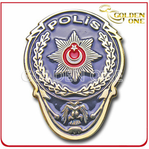 Personalized Custom Color Fill Metal Police Badge