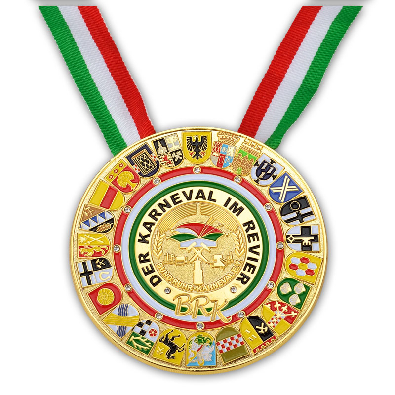 Themed Funfair Souvenir Medal with Playful Design for Amusement Park Visitors and Event Attendees in OPP Bag