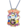 Vibrant Carnival Festival Medal with Multi-Color Enamel on Copper for Fairground Souvenirs and Parade Participant Gifts
