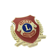 Official Lions International Pin with Polished Copper Finish and Safety Pin Backing for Chapter Meetings and Community Service