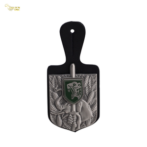 Professional Official Badge with Leather Strap (Curved Or Flat), Available in 2D Or 3D Finishes, Featuring A Safety Pin Back And OPP Pouch Packaging. Ideal for Bulk Promotions at Large-scale Ev