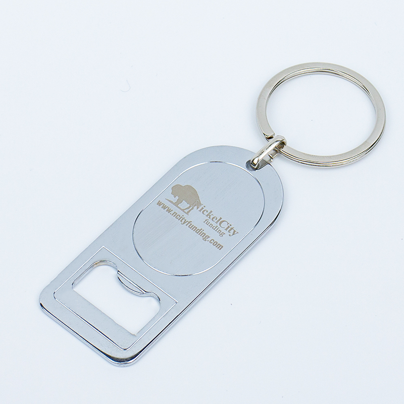 Multifunctional Blank Metal Bottle Opener Keychain, Stainless Steel Key Ring with Opener Tool, Compact Portable Carabiner Clip for Outdoor Camping Travel