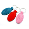 Bulk Order Split Leather Keyring with Custom Debossed Logo, Clean Oil Edge & Opp Bag Bulk Packaging