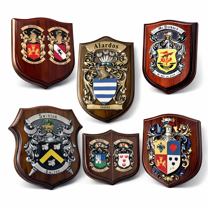 Classic Wood & Metal Wall Mounted Award Plaque with Bronze Accents, Customized Engraving for Sports Tournament or Team Achievement