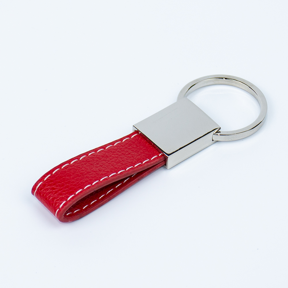 Personalized Laser Engraving Logo Sublimation Blank Faux Leather Key Chain Custom Pu Leather Keychain