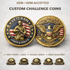 Custom Challenge Coins Zinc Alloy 3D Die Cast Metal Commemorative Coin Double Sided Gold Plated Souvenir Honor Gift Collection