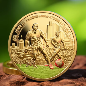 Wholesale Custom Metal 2026 World Canada Mexico Soccer Match Challenge Coins Football Race Metal Crafts Commemorative Coin