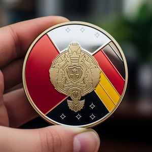 Custom Metal Soccer Logo Challenge Coins Football Fans Collectible Metal Commemorative Coin Classic Gesture Theme Gift